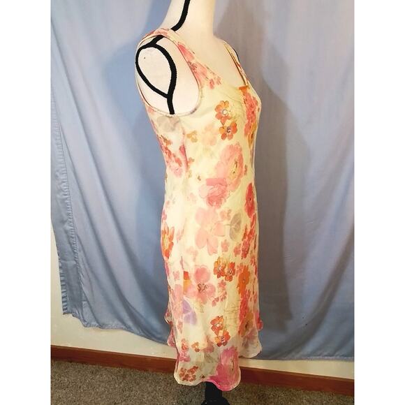 G-Dresses; Yellow with orange floral pattern - Picture 2 of 6